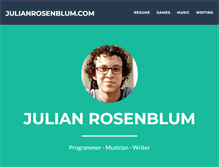 Tablet Screenshot of julianrosenblum.com